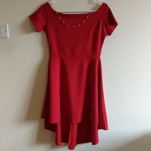 High Low Cocktail Skater Dress